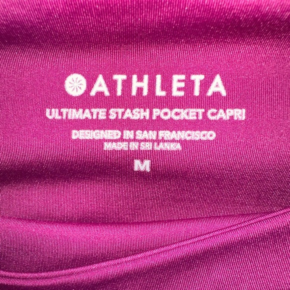 Athleta Magenta Ultimate Stash Pocket Capri - Picture 4 of 8